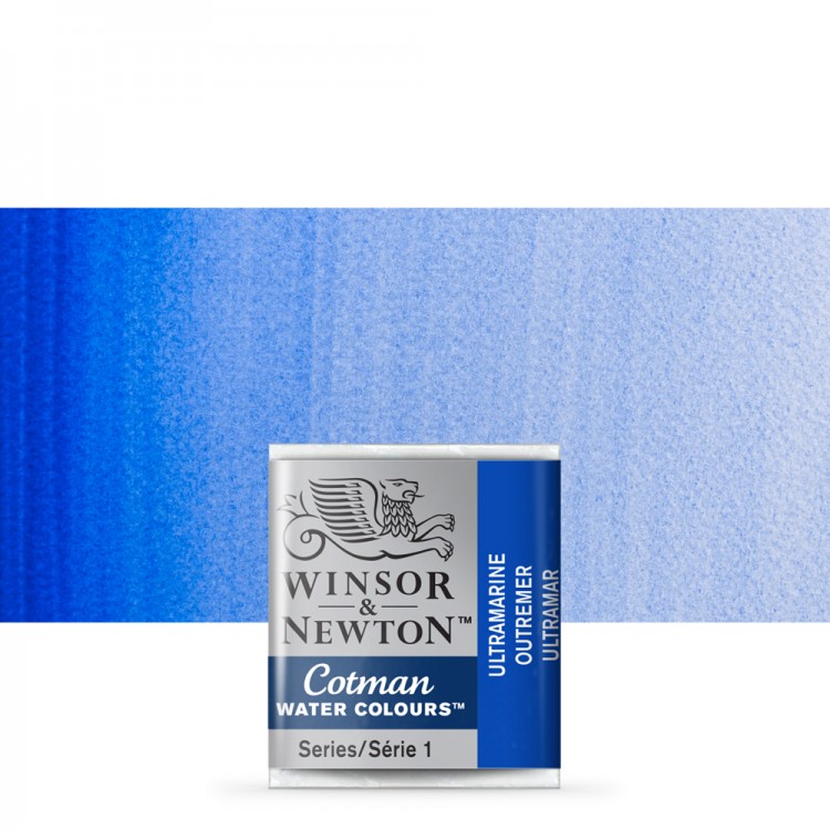 قرص کوچک آبرنگ کاتمن وینزور ULTRAMARINE-1